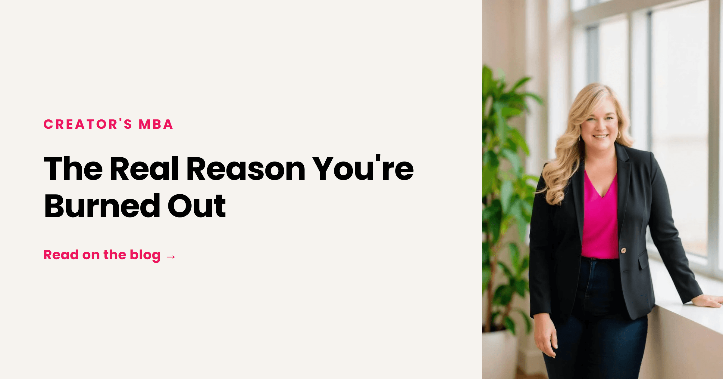 The Real Reason You're Burned Out (Not Your Workload)