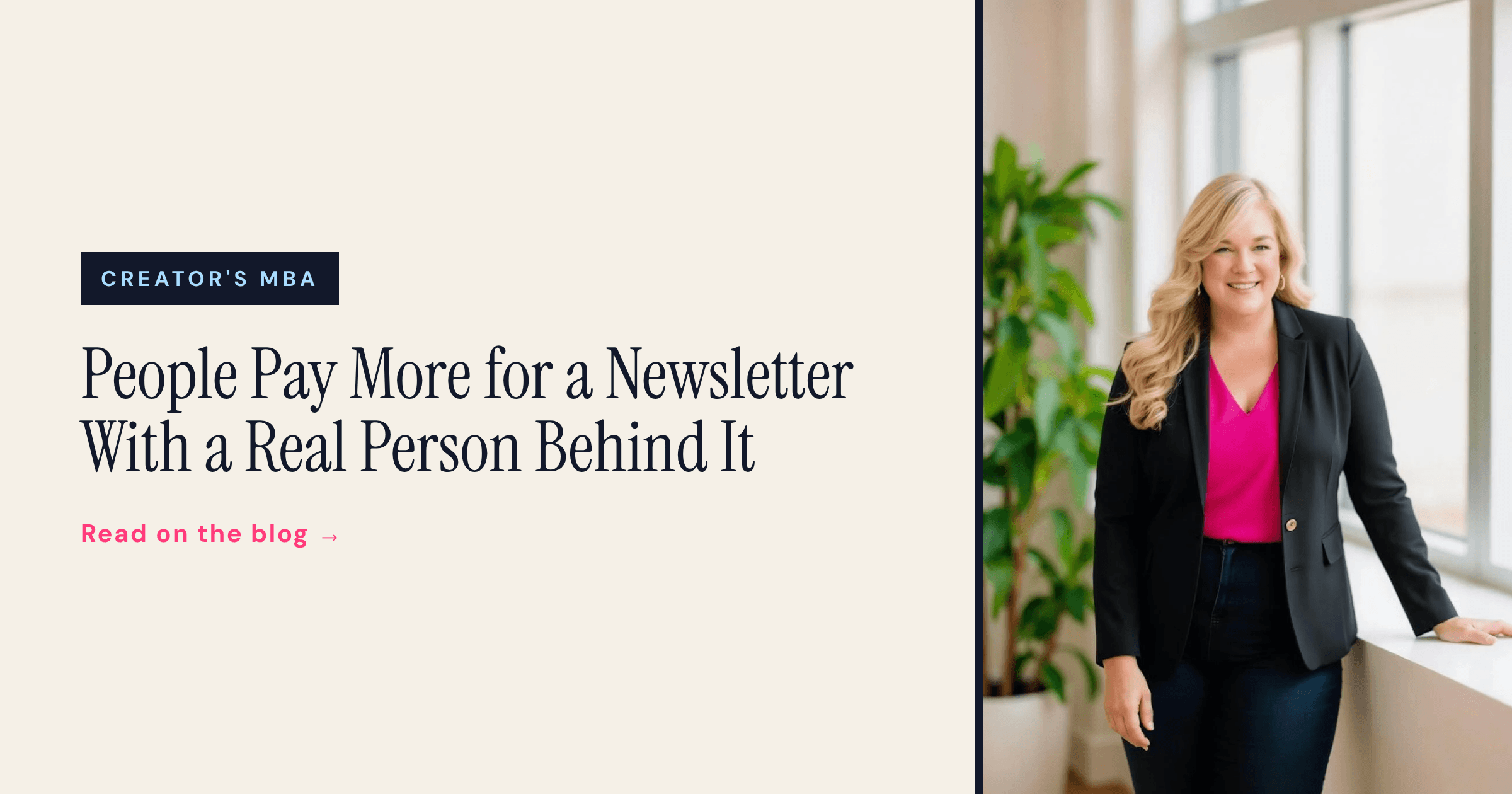 People Pay More for a Newsletter With a Real Person Behind It