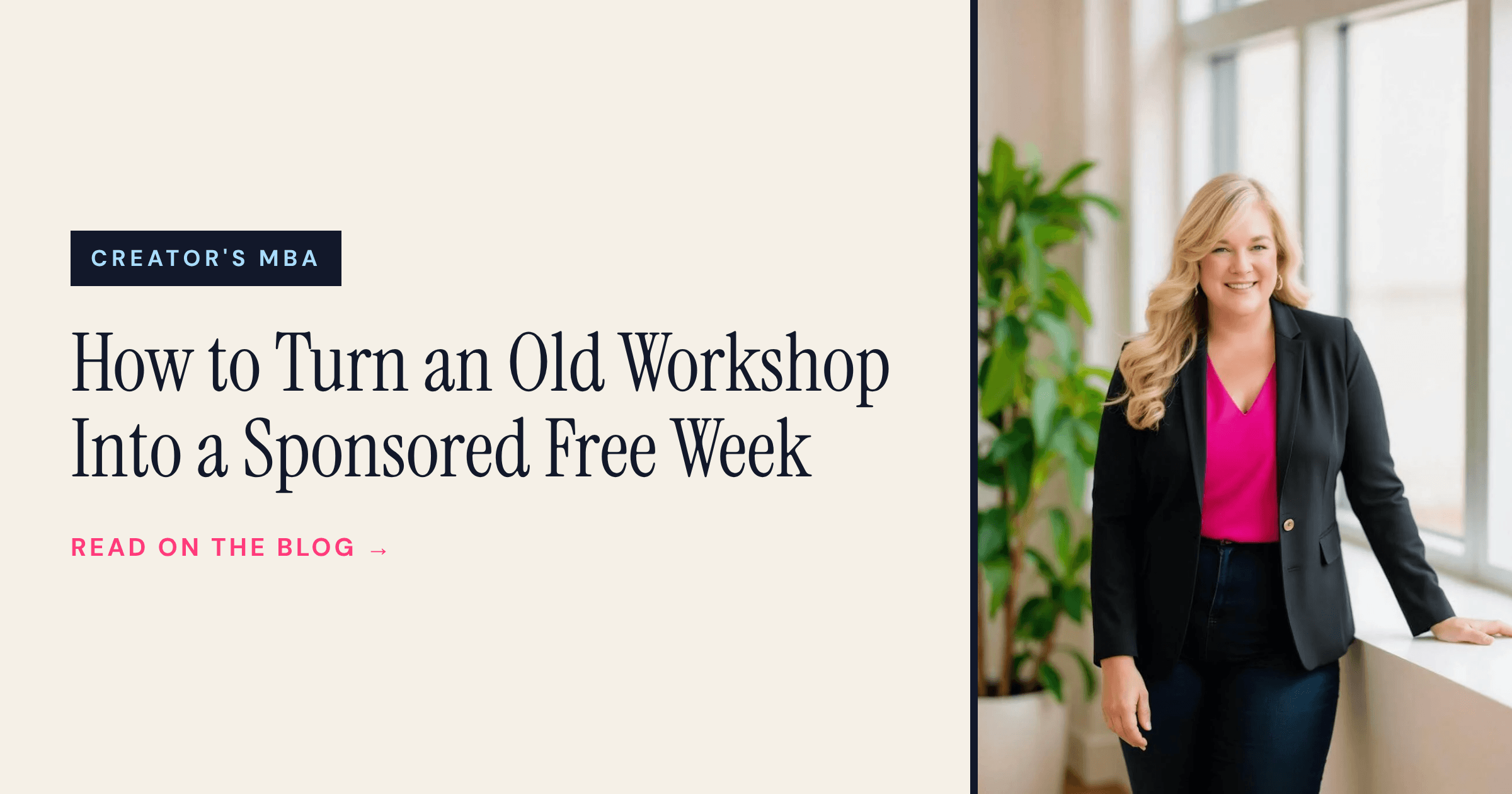 How to Turn an Old Workshop Into a Sponsored Free Week