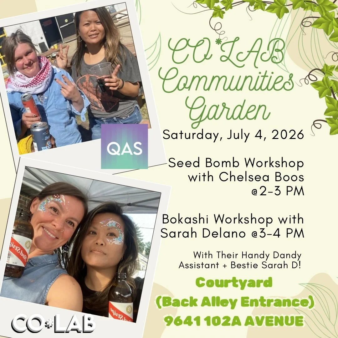 Good First of the Month Pals!

We have a scheduling update for our upcoming workshops this Saturday, July 4, 2026.

Seed Bomb Workshop will be first at 2 PM and then Bokashi Workshop at 3 PM.

Seed Bomb Workshop with Chelsea Boos 
Are you tired of be