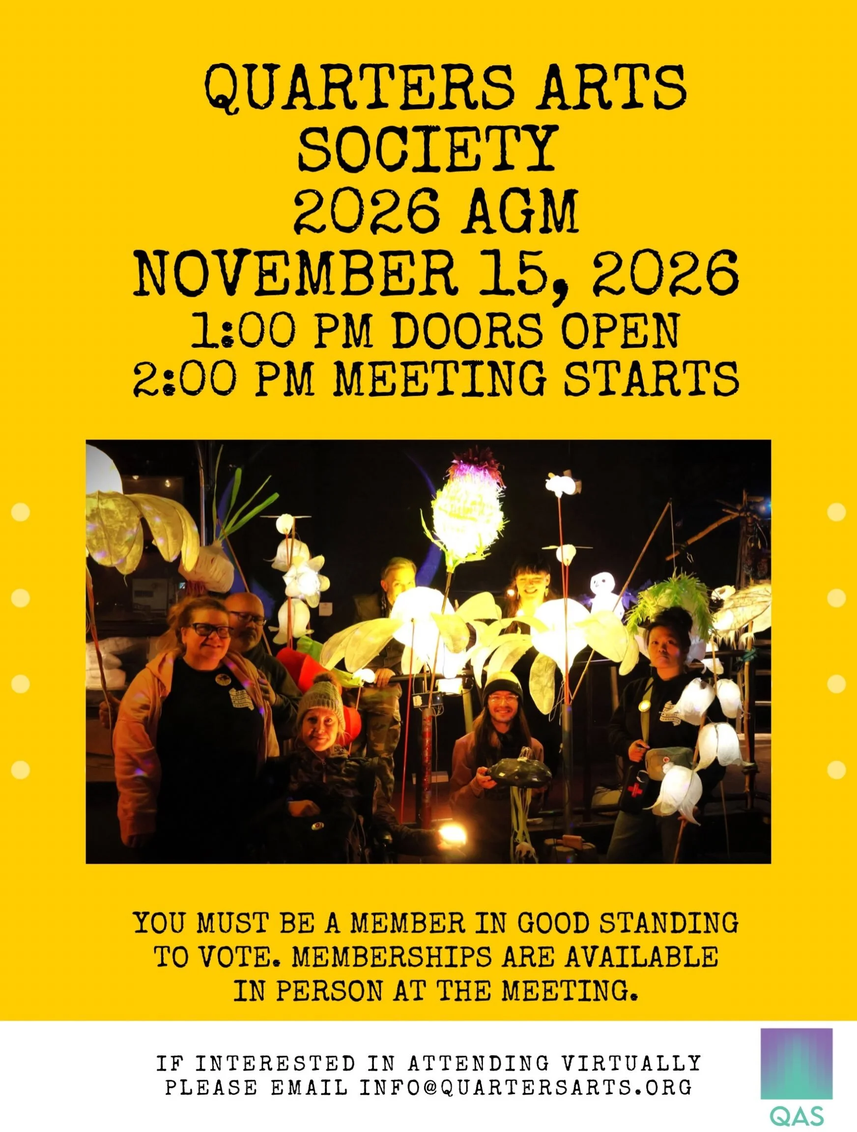 We are having our Annual General Meeting pals!

Save the date for November 15, 2026!

Doors open at 1:00 PM and meeting starts at 2:00 PM! 

Meet in person or virtually!

In person at CO*LAB 9641 102 A Avenue or if interested in joining virtually ple