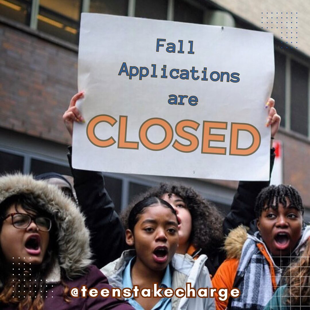 🗣Fall Applications for our 2023-2024 Programing is now officially closed🗣

If you didn&rsquo;t get to apply, don&rsquo;t worry there will be plenty of opportunities to join us on the journey towards change in our communities!