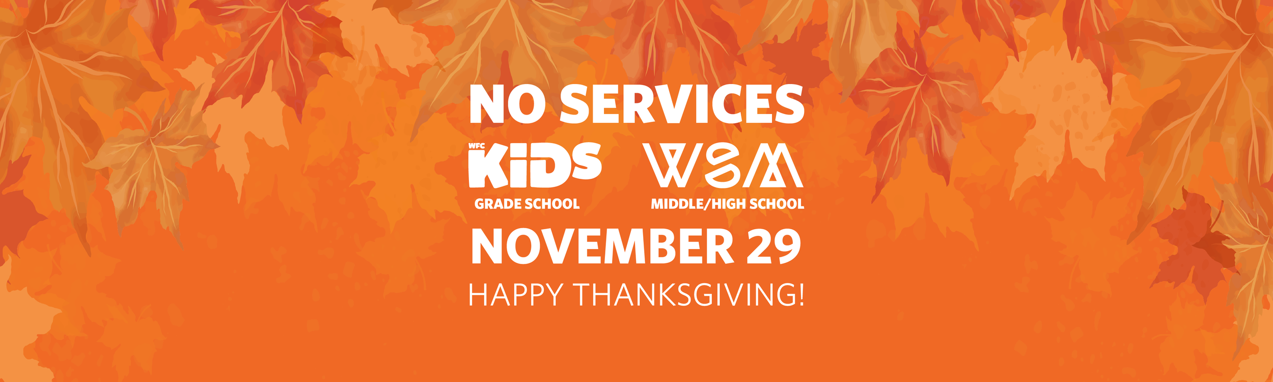 No Grade, Middle, or High School Services Today
