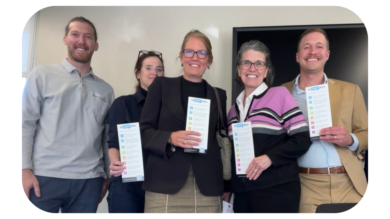 David and Tami with members of the German Embassy and the Bertelsmann Foundation
