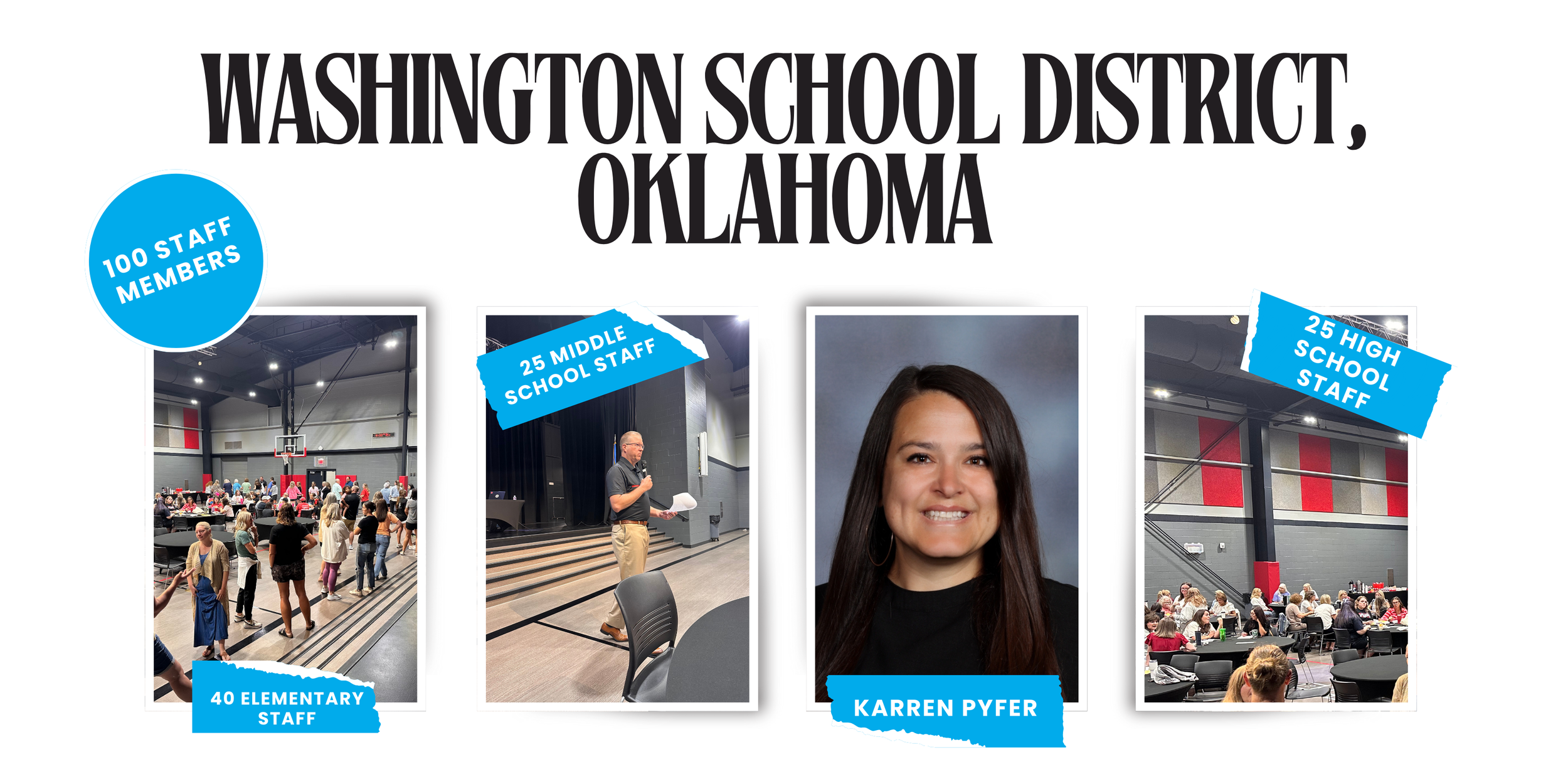 Karren presenting to staff of the Washington School District in Oklahoma