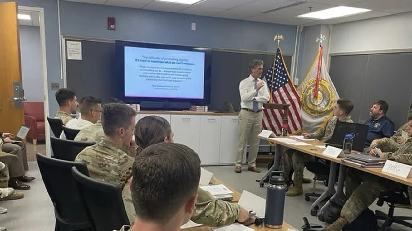 Tim Shriver visiting West point