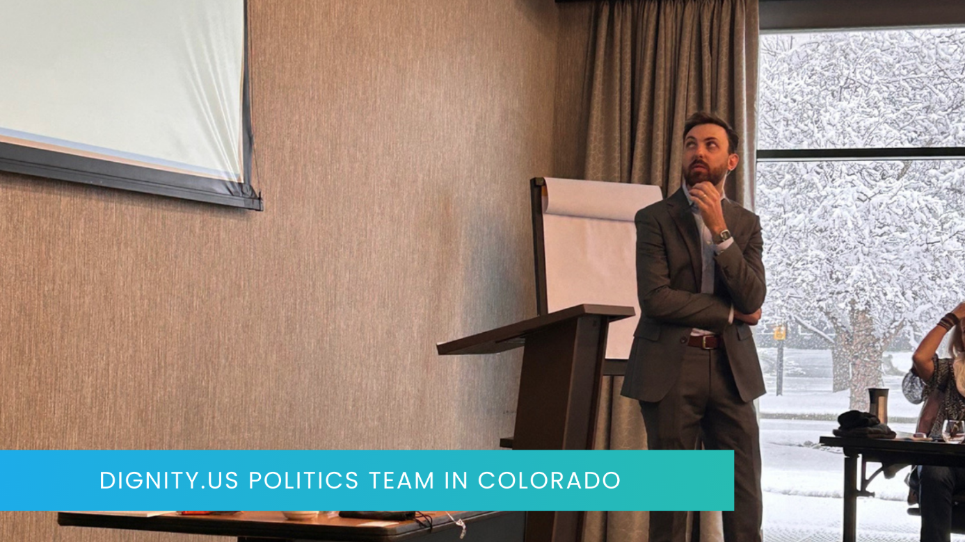 The dignity.us politics team presenting in Colorado