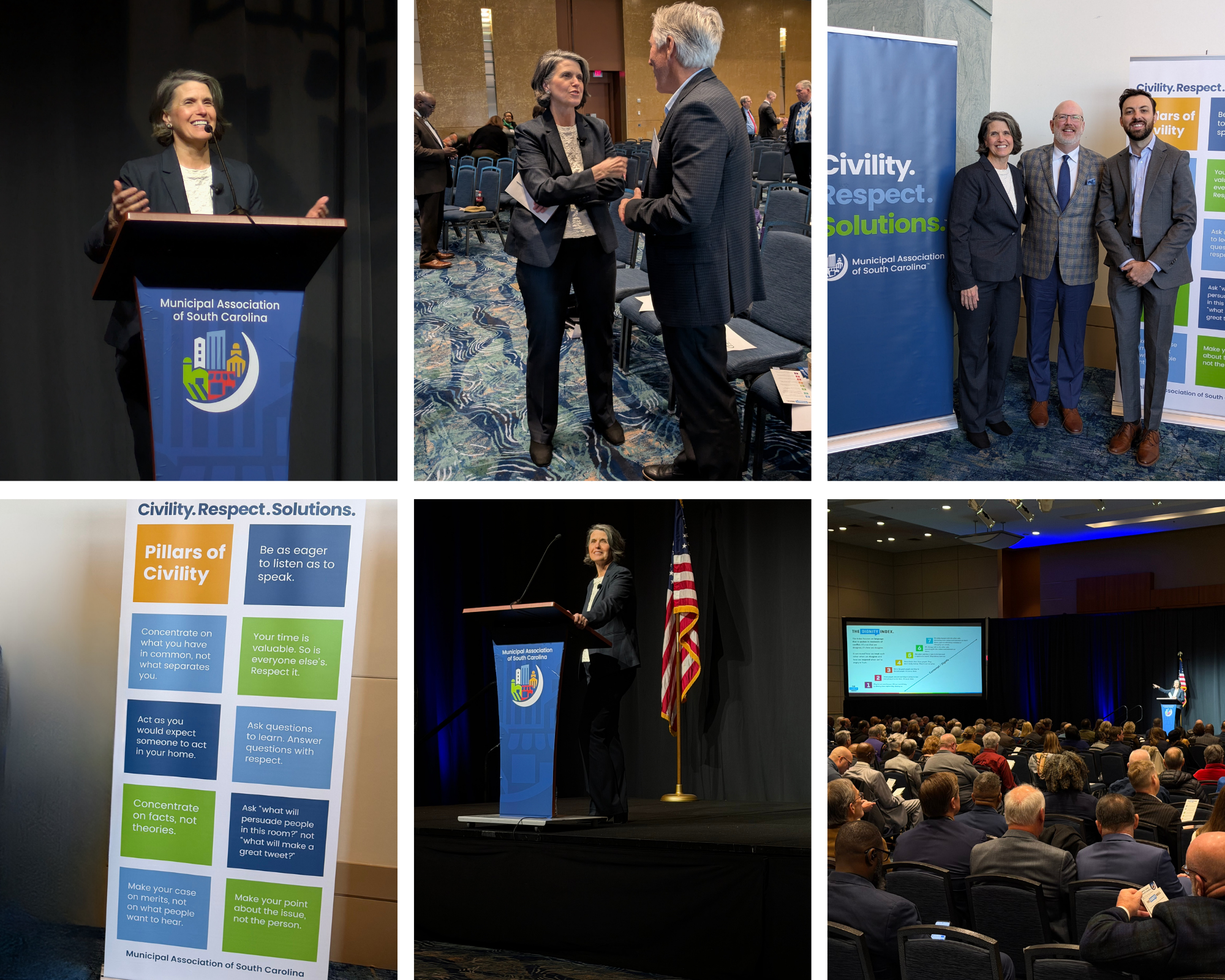 Tami and Preston presenting to the Municipal Association of South Carolina