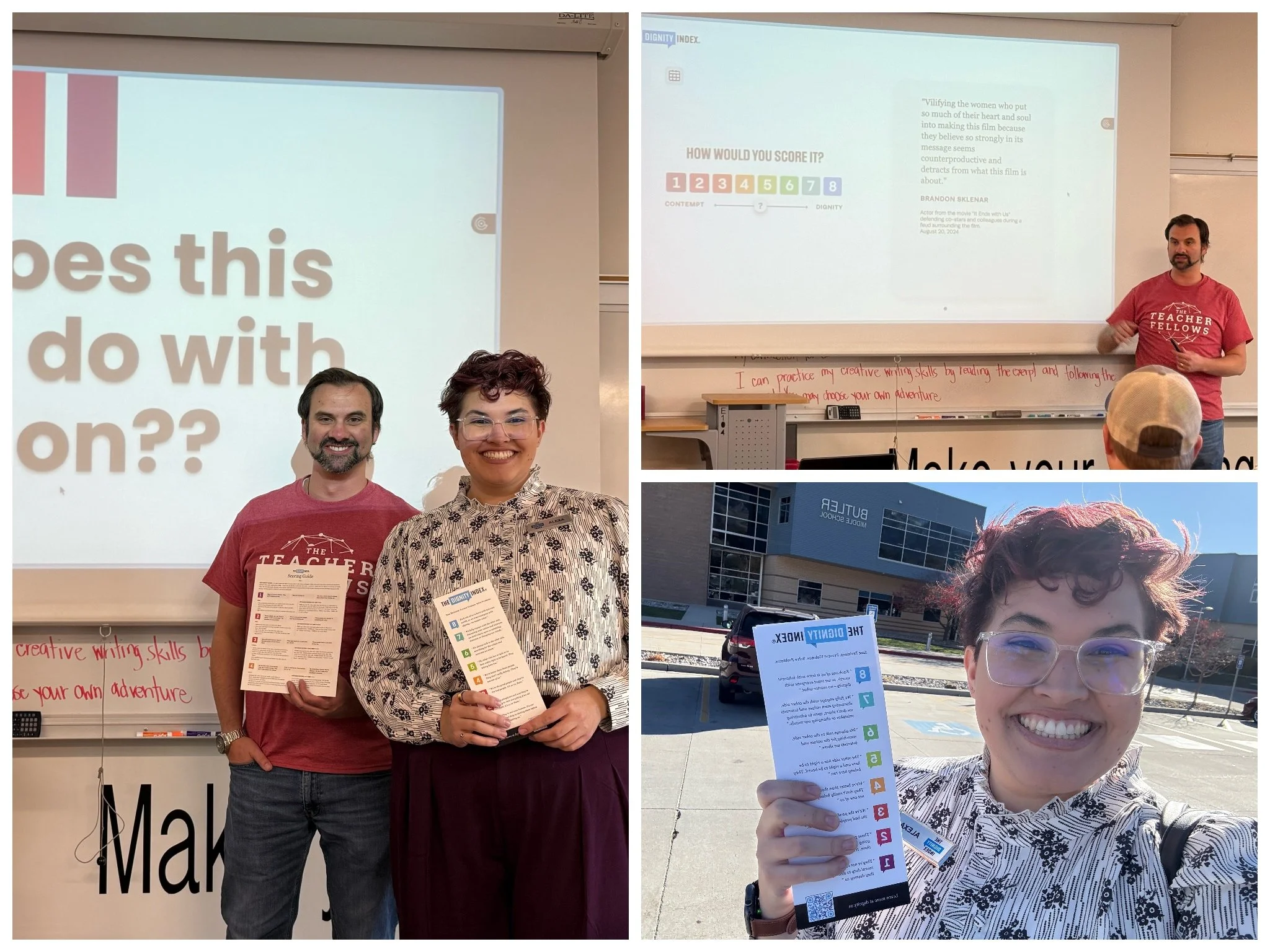 Alexa presenting at the 2025 Utah Council for Social Studies Annual Conference