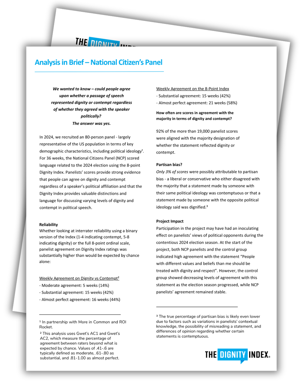 Dignity Index.pdf Research and Evaluation — The Dignity Index