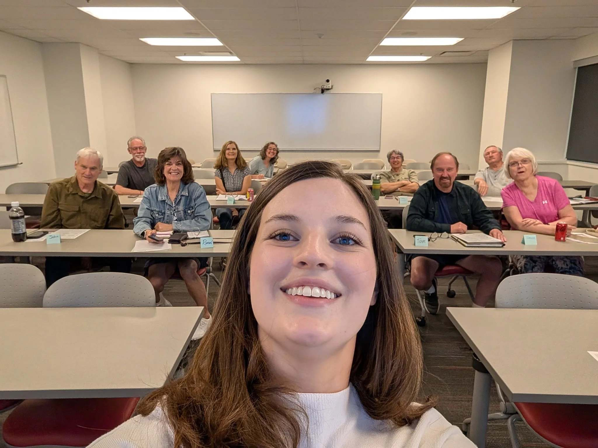 Madeleine Jones presenting at the Art of Civil Dialogue