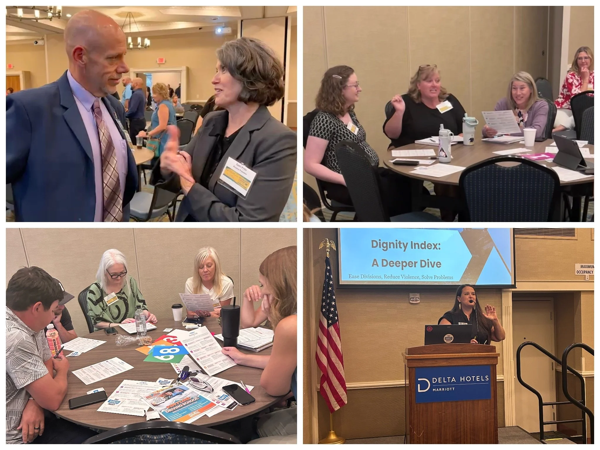 Attendees engage with the Dignity Index in Montana