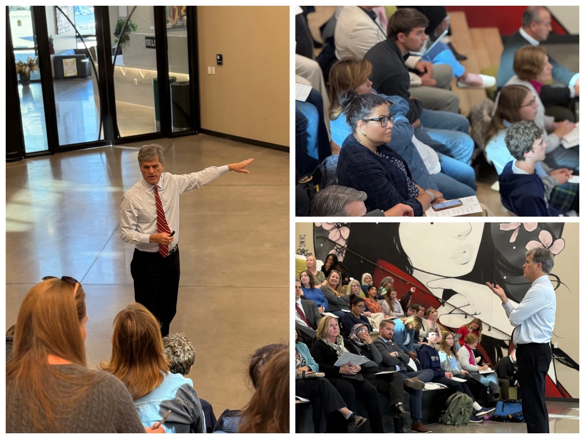 Tim Shriver teaching at University of Utah events