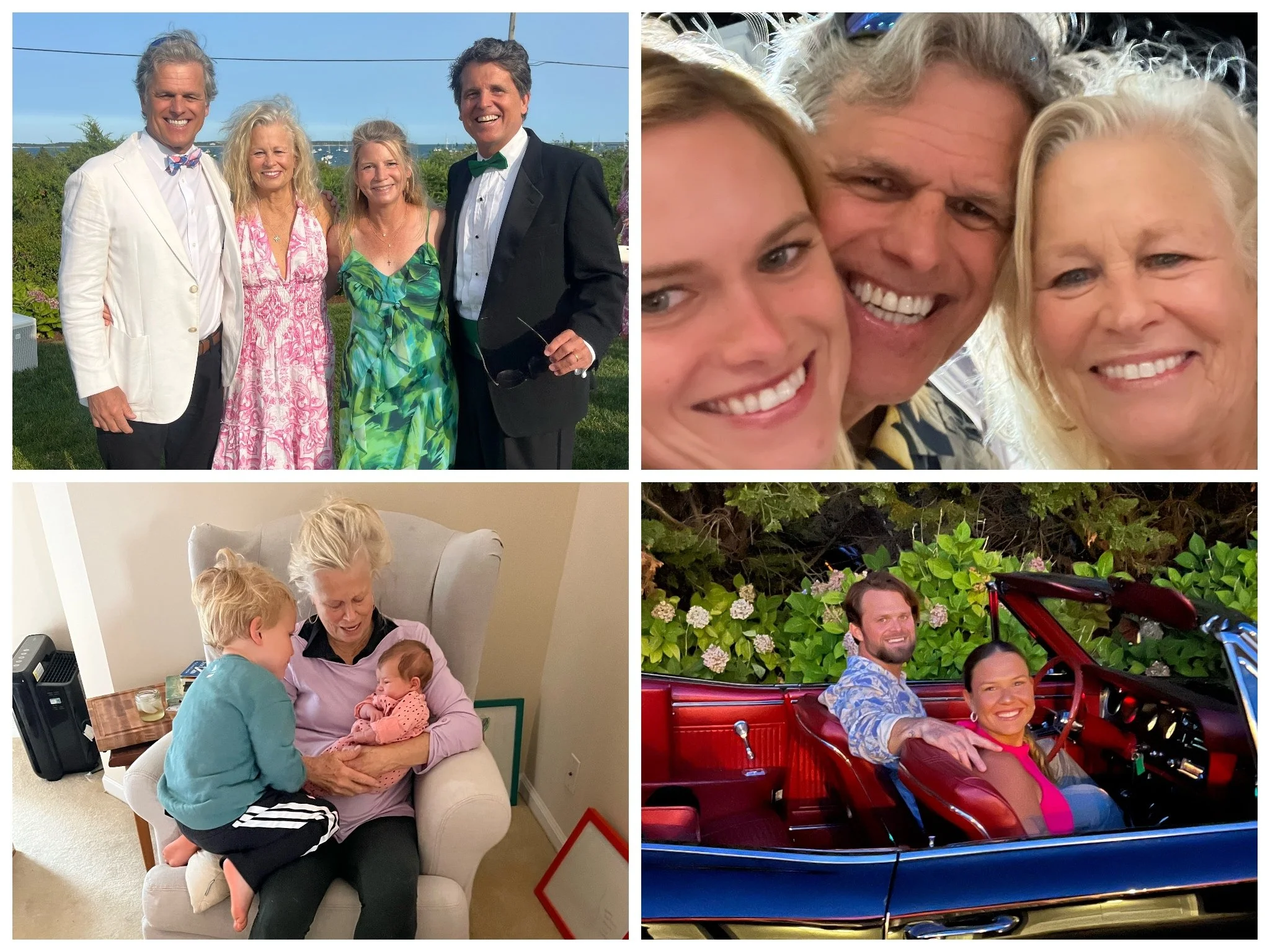 tim's family at various family events