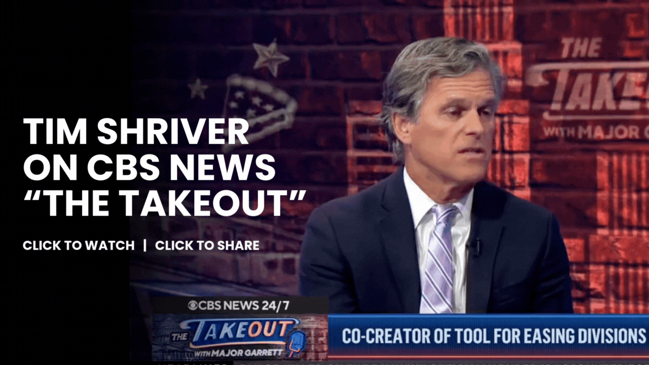 Tim Shriver on CBS News "The Takeout"