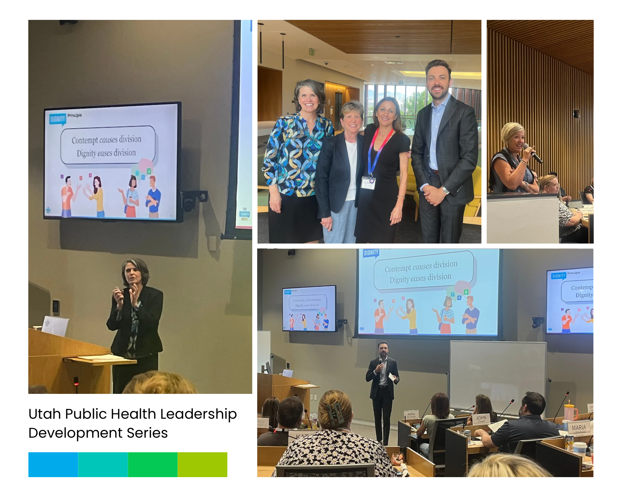 Dignity team presenting as part of the Foundations of Public Health Leadership Development series