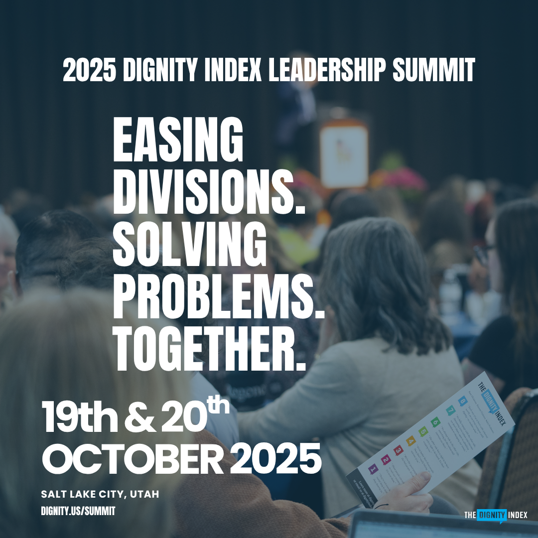 2025 Dignity Index Leadership Summit flyer