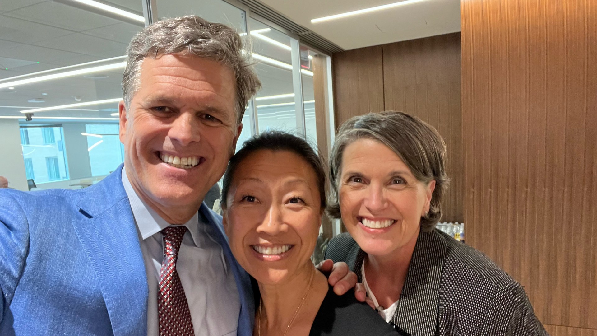 Tim Shriver, Chi Kim, and Tami Pyfer