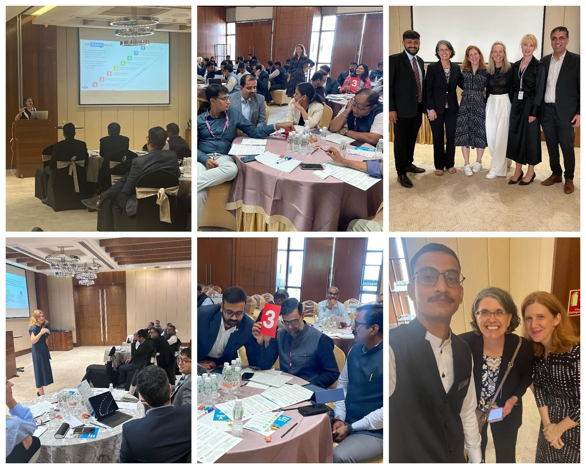 Tami and Alicia leading workshops in India