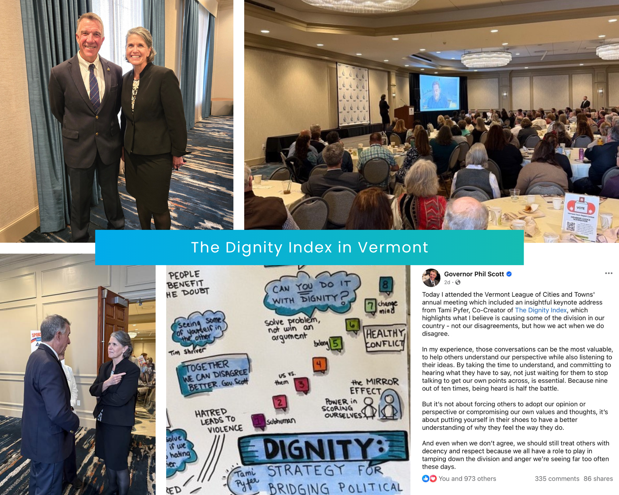 Tami Pyfer presenting to an audience in Vermont