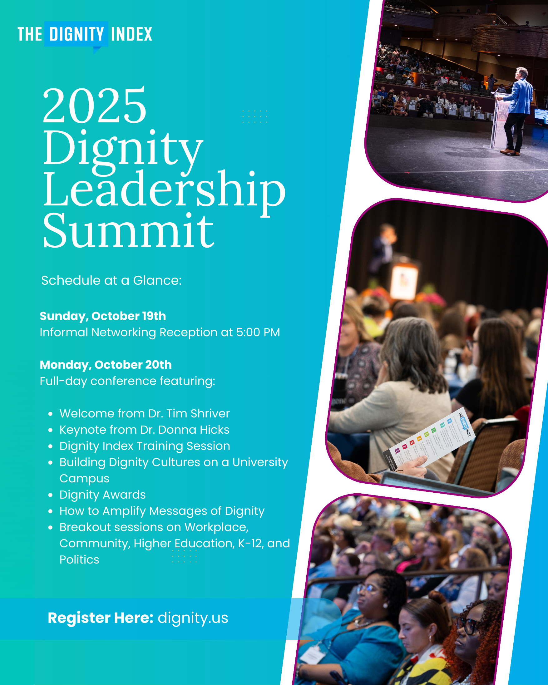 2025 Dignity Leadership Summit schedule at a glance