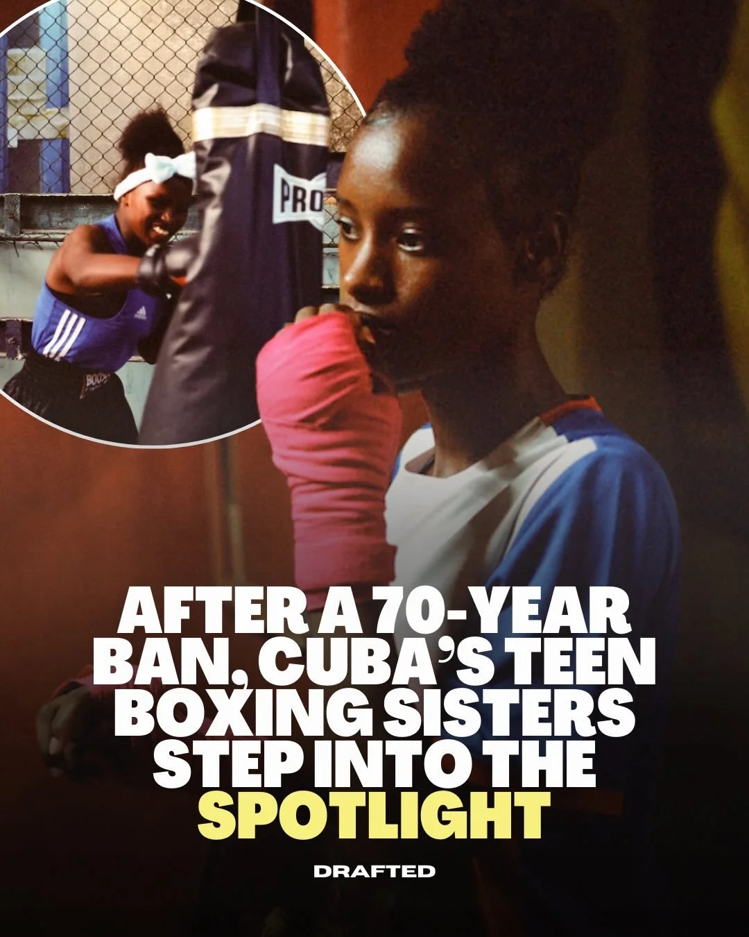 Women&rsquo;s boxing was legalized in Cuba in 2022. Now teenage sisters Magyelis and Magda Masso are competing nationally and internationally, becoming part of the country&rsquo;s first female generation in the ring. 

In her series for Dazed, photog