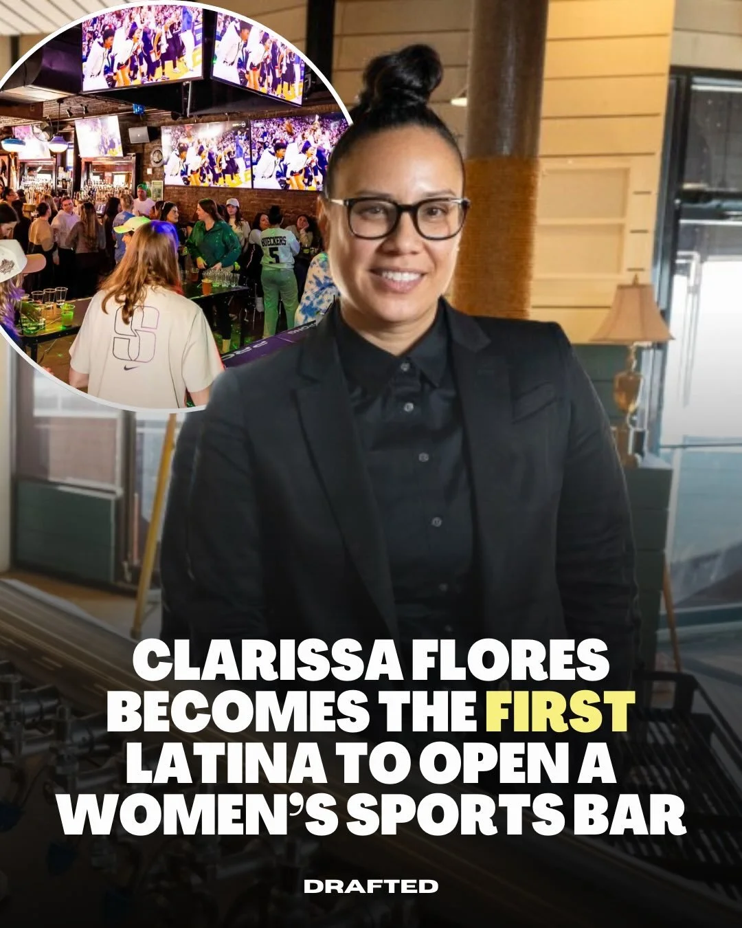 Former Puerto Rican National Team player Clarissa Flores becomes the first Latina in Chicago to open a women&rsquo;s sports bar. 🇵🇷

Nearly 25 years after she starred on the basketball court at Northwestern, Clarissa Flores is returning to the game