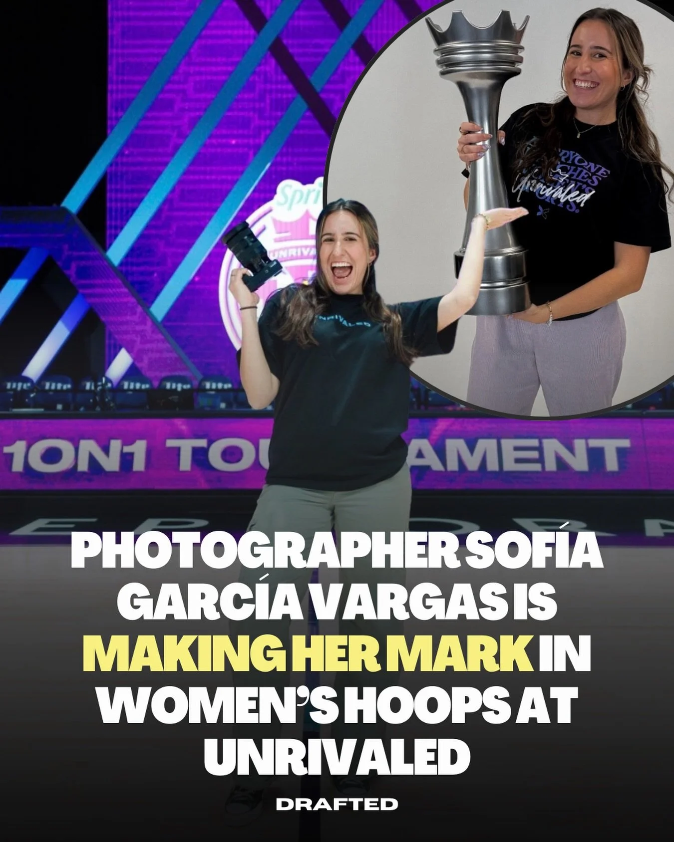 From capturing the intensity of women&rsquo;s hoops at Unrivaled to chasing every goal you set for 2026, Sof&iacute;a is showing what happens when talent meets hustle!! 🥹👏
