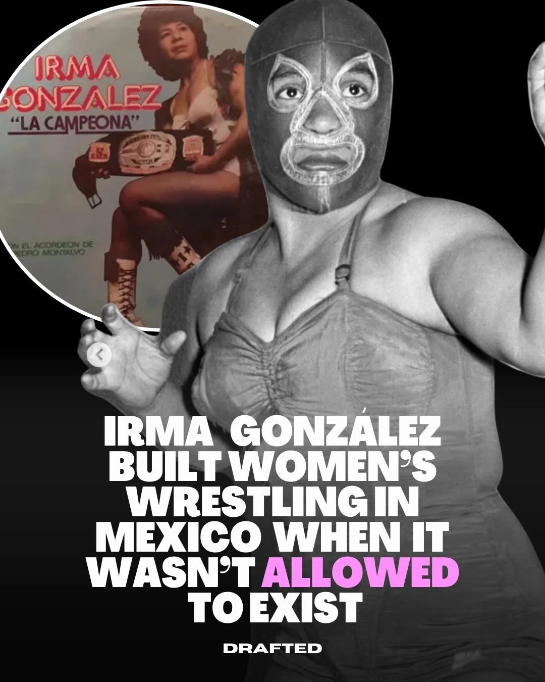 Irma Gonz&aacute;lez wasn&rsquo;t just part of lucha libre history, she helped write it 🥊💥

Debuting in the 1950s when women&rsquo;s wrestling faced bans and heavy resistance in Mexico, she pushed through barriers that tried to keep women out of th
