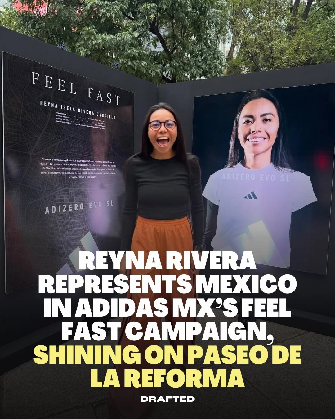 From sweat to spotlight 🇲🇽✨

Reyna Rivera is the face of resilience in adidas MX&rsquo;s FEEL FAST campaign, reminding us that being an athlete is about more than medals, it&rsquo;s about carrying an entire country with every step.

Now her journey