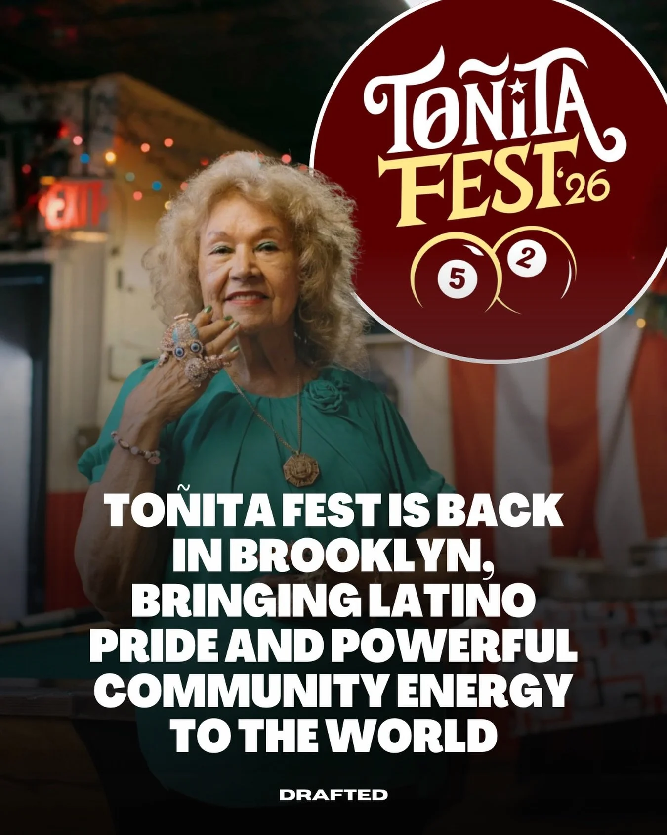 If you haven&rsquo;t experienced it yet, this is your sign. ✨

To&ntilde;ita Fest is back in Brooklyn, bringing together music, culture, flavor, and generations of Latino pride for another unforgettable celebration. What started as a tribute to a leg