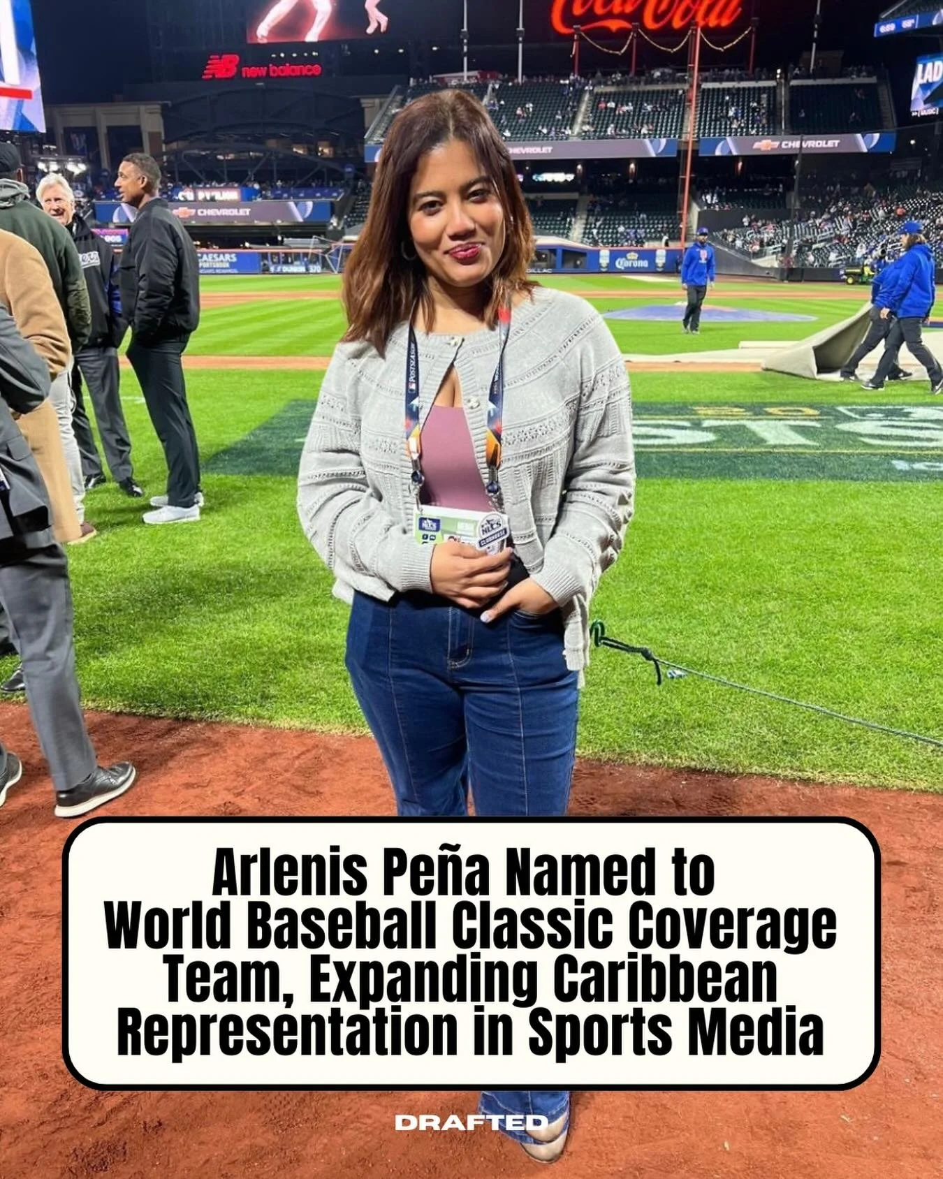 Puerto Rican and Dominican sports journalist Arlenis Pe&ntilde;a is part of the coverage team for the World Baseball Classic from San Juan.

Known for her bilingual reporting, dynamic interviews and digital first storytelling, she has built a strong 