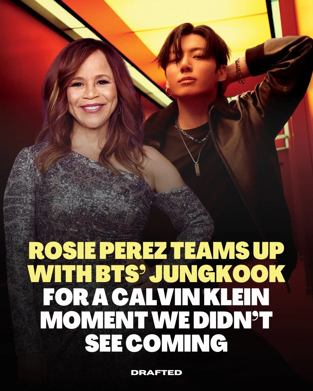 Rosie Perez on our screens again? Yeah, we love to see it. 👏🙂&zwj;↕️

An icon, a trailblazer, and still showing up and showing out alongside Jungkook for Calvin Klein, this is the kind of crossover that just feels right. Always here for Rosie getti