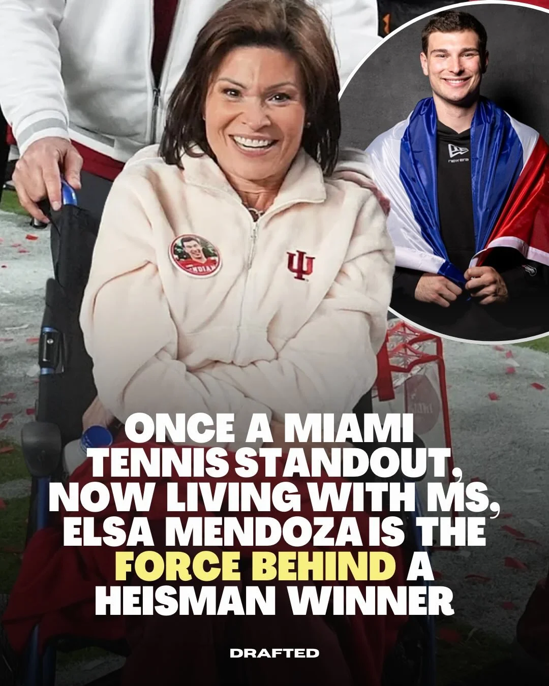 Long before national titles and Heisman speeches, Elsa Mendoza built her own athletic legacy as a Cuban American tennis player at the University of Miami. 

Nearly 18 years ago, she was diagnosed with Multiple Sclerosis, a reality that changed her da