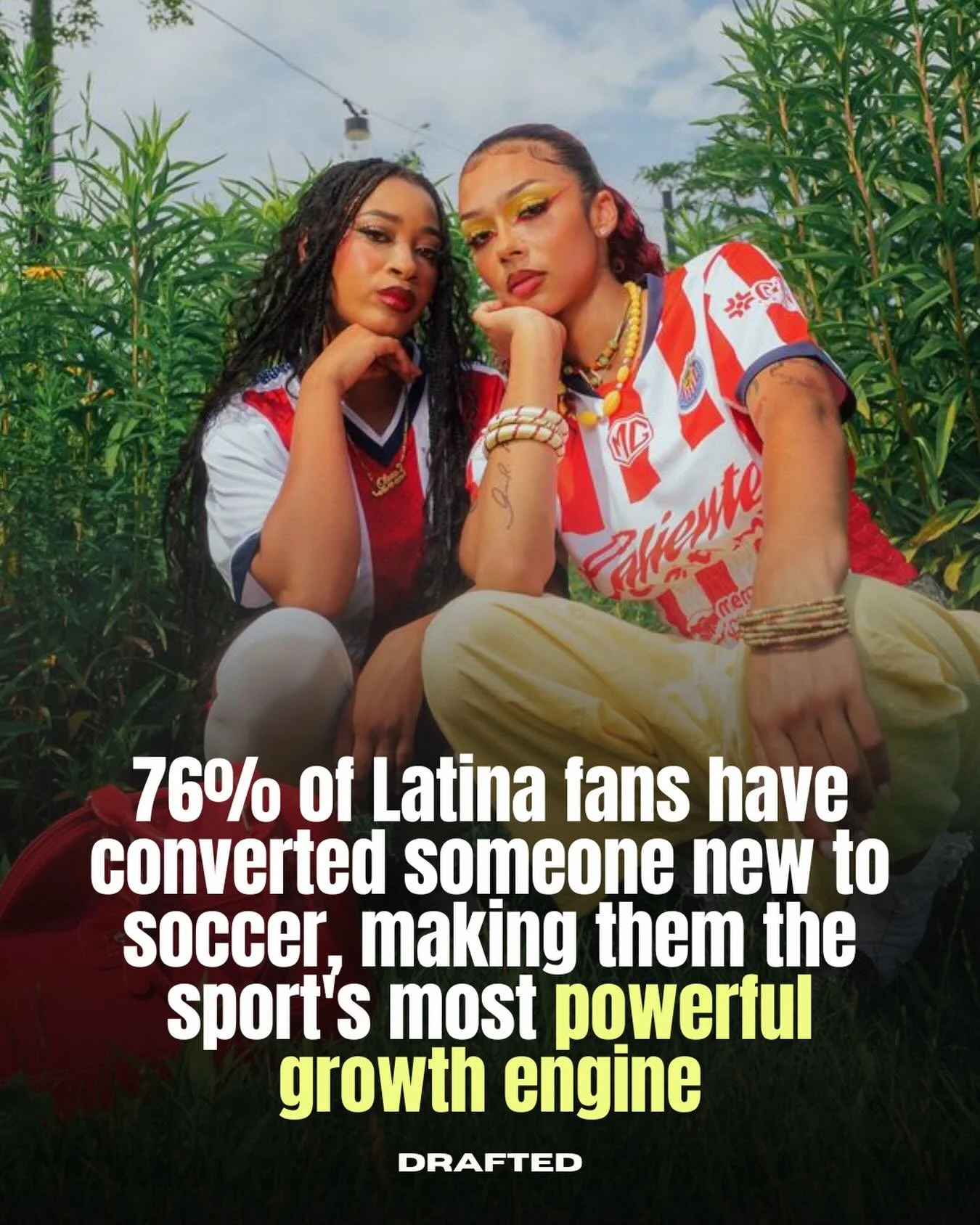 76% of Latina fans have personally made someone a soccer fan.
More than half have done it multiple times.

Meaning the sport doesn&rsquo;t just grow in our communities.
It gets passed down.

From primas.
From moms.
From the friend who refuses to let 