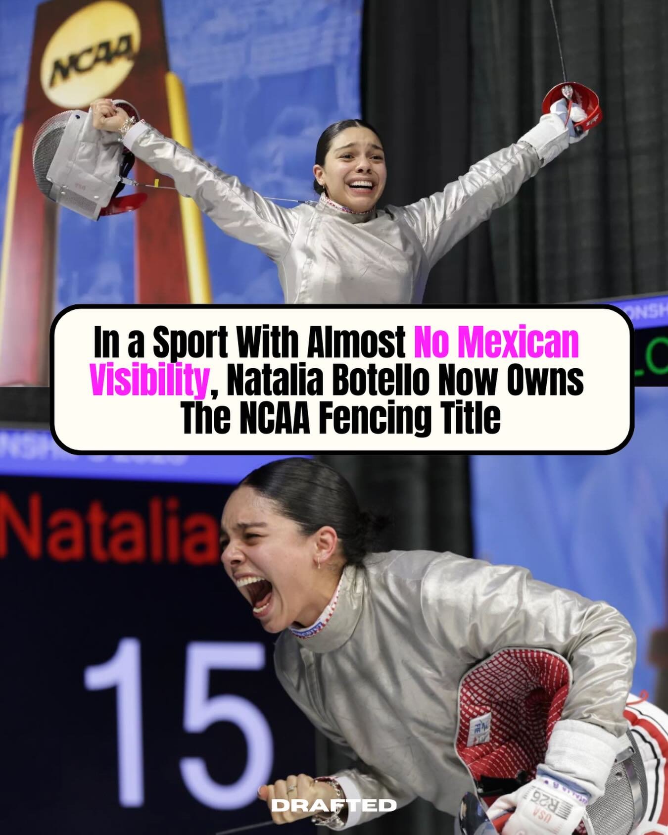 Natalia Botello just did something that doesn&rsquo;t happen often.
Not just winning an NCAA title.
Winning it in a sport where you rarely see Mexican names at the top, let alone owning the moment like this.

From Tijuana to Ohio State, she didn&rsqu