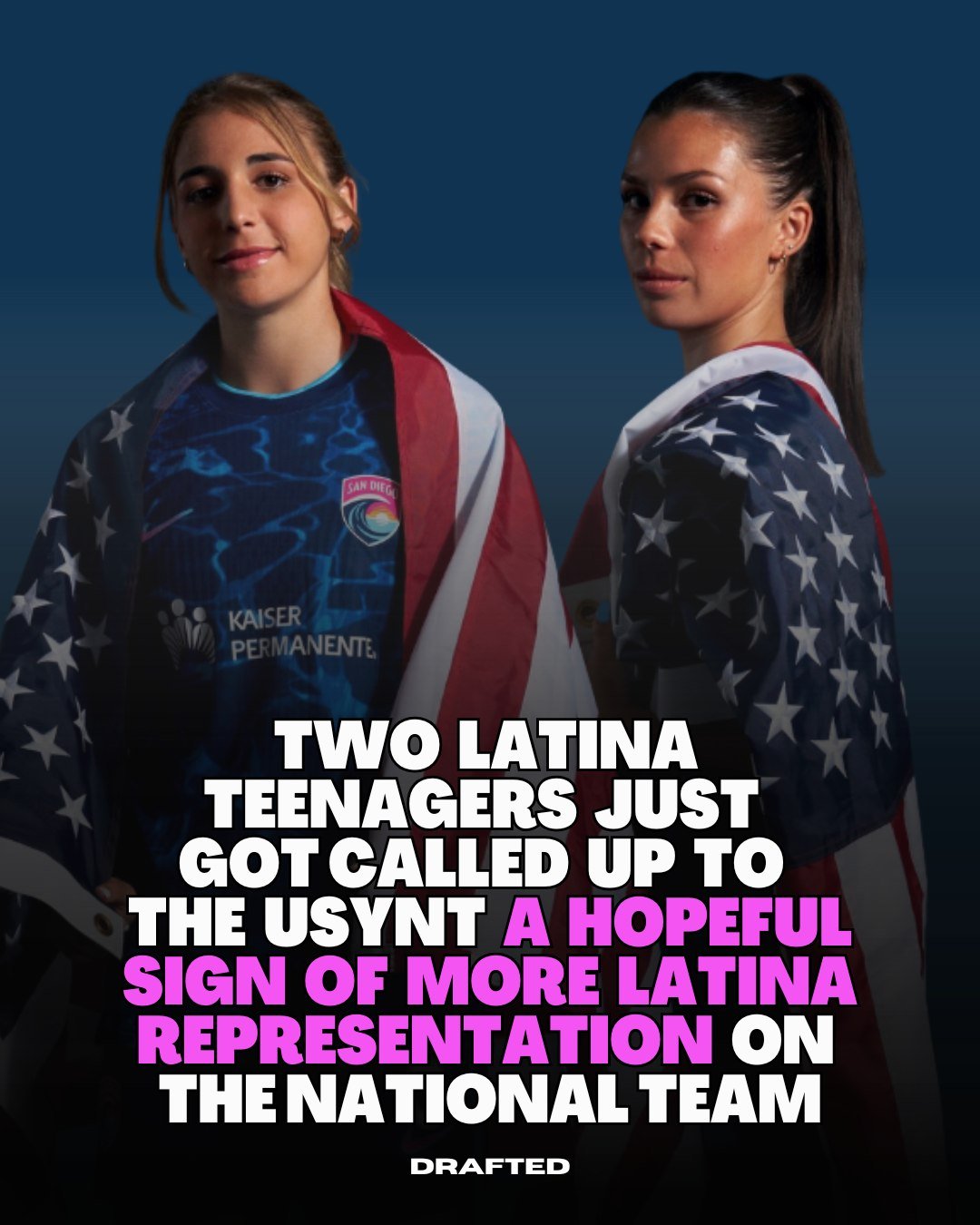 Melanie Barcenas and Kimmi Ascanio are USYNT-bound. 🇺🇸 

Two young Latinas from the San Diego Wave climbing through the national team pipeline, and a hopeful sign that the future of US soccer has more Latina representation in it.