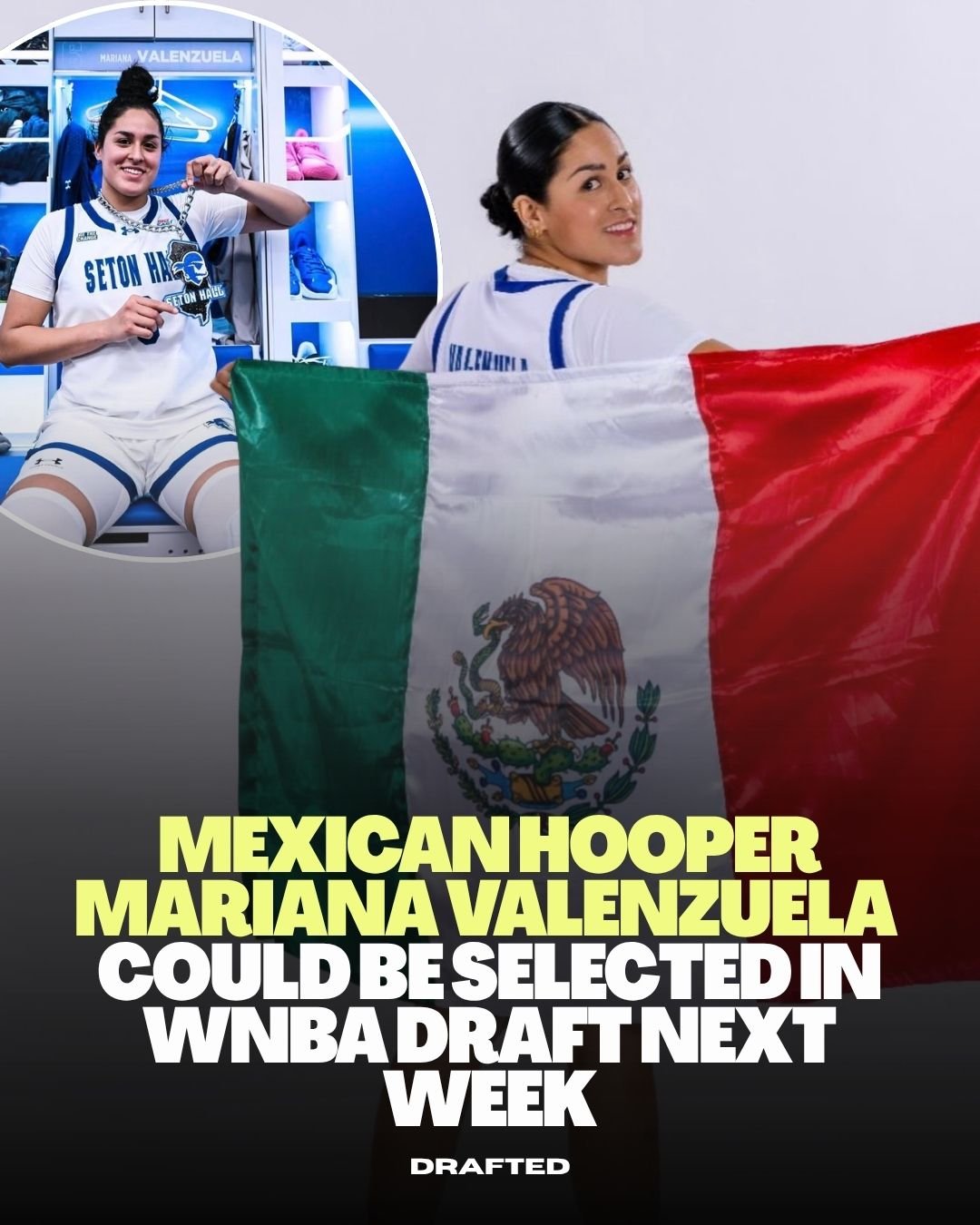 A name to watch heading into next week! 🏀

Mariana Valenzuela, a 6&rsquo;2 forward from Mazatl&aacute;n, is currently playing at Seton Hall, where she&rsquo;s been making serious noise this season. 
From Big East honors to multiple standout performa
