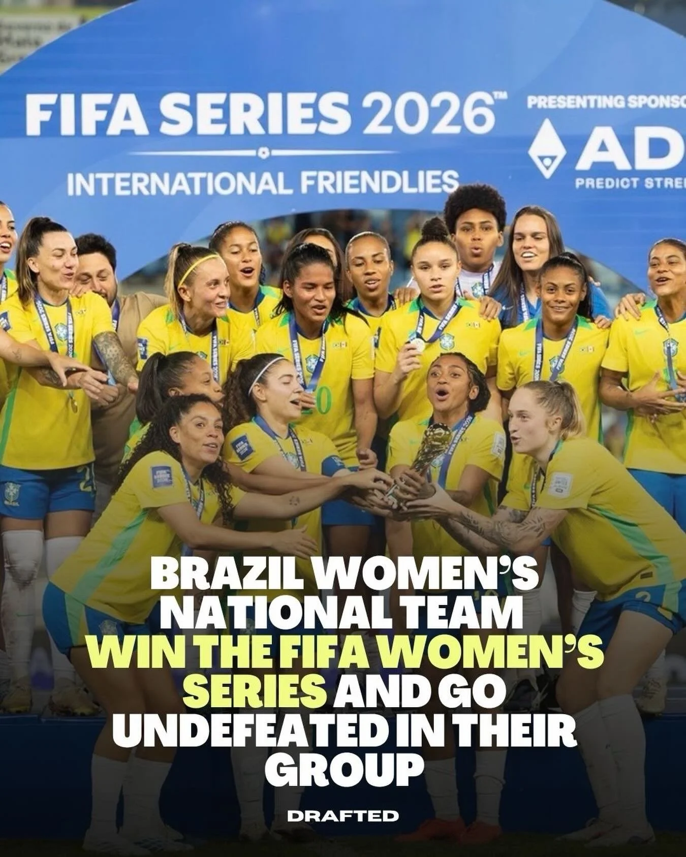 Brazil Women&rsquo;s National Team pulled up to the FIFA Women&rsquo;s Series and handled it! 🇧🇷

Three games. Three wins. Undefeated to finish top of their group in the first edition of the tournament.

The format splits teams across different gro