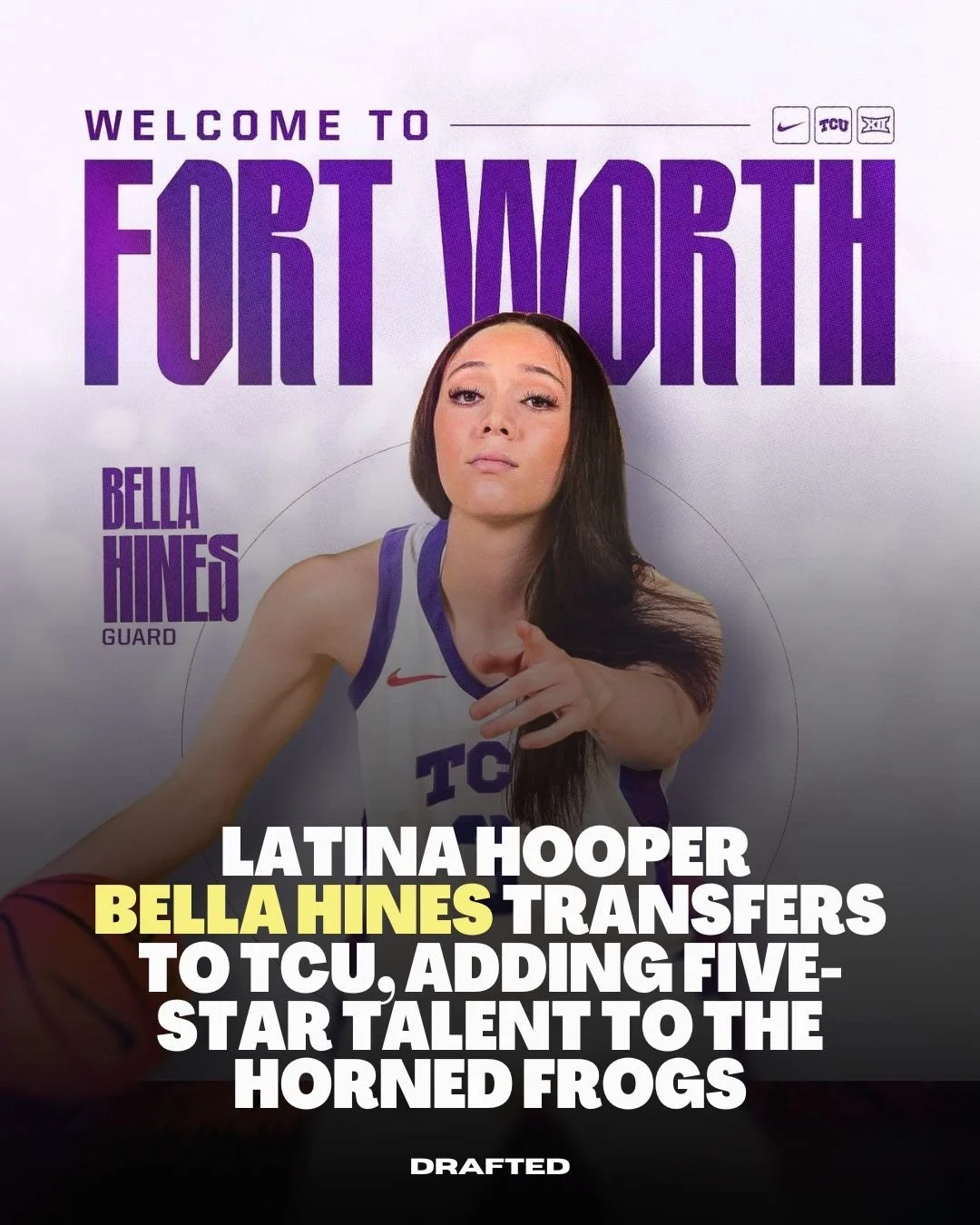 Bella Hines is headed to TCU, and this one matters!

Former five-star, top recruit, and now stepping into a bigger opportunity after her freshman year at LSU. TCU keeps building, and adding a guard like this shifts things right away. ⭐️

But it&rsquo