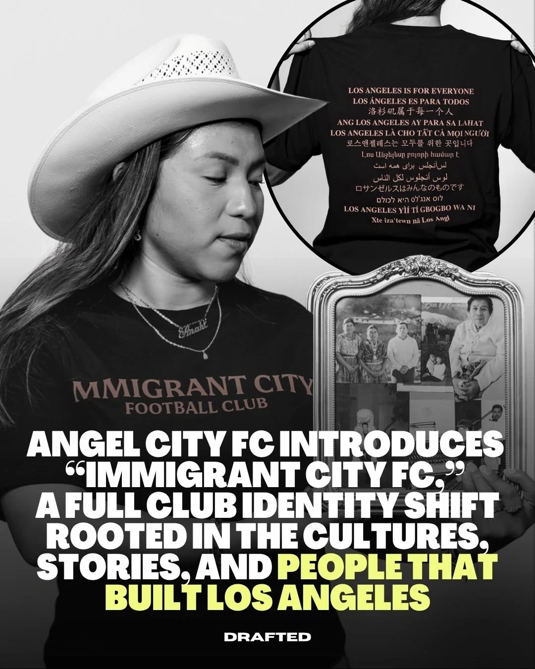Angel City FC turned matchday into a cultural mirror, stepping onto the pitch as &ldquo;Immigrant City FC&rdquo; and bringing Los Angeles&rsquo; global identity into every part of the experience.

From the languages in the stands to the flags, music,