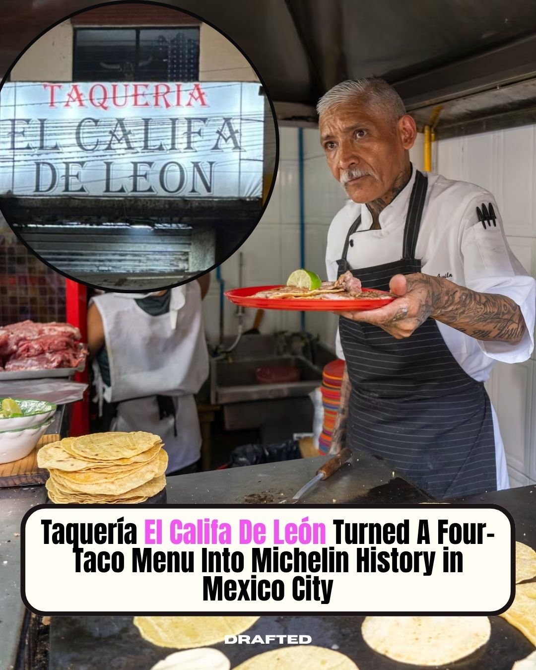 Taquer&iacute;a El Califa de Le&oacute;n has been serving the same four tacos in CDMX since 1968 🇲🇽

In 2024, it became the first taco stand ever to get a Michelin star when the guide finally landed in Mexico.

Which&hellip; if you&rsquo;ve ever be