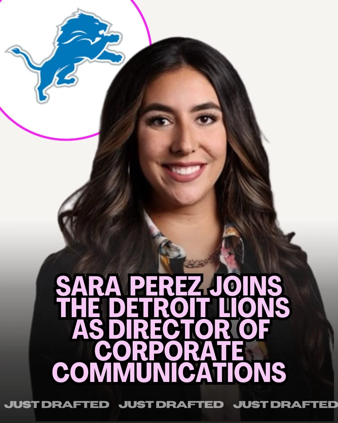 Congratulations to Sara Perez, the new Director of Corporate Communications at the Detroit Lions. 🦁

The Latina sports roster keeps growing! 📈