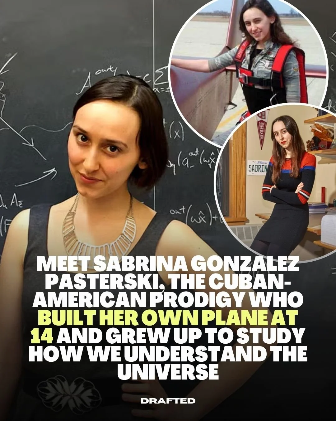 Sabrina Gonzalez Pasterski was building planes before most people were thinking about college 🤯

The Cuban-American physicist from Chicago started young, flight lessons as a kid, building a single-engine plane as a teen, and later taking that same c