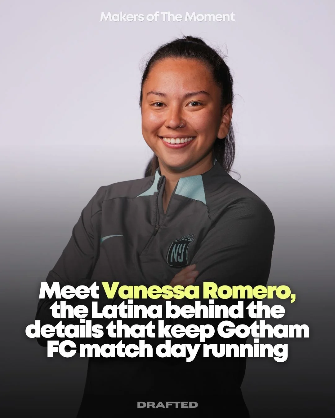 Before the players walk out, the work is already in motion.

Vanessa helps with the pieces most fans never see: the locker room setup, the jerseys, the equipment, the prep, and all the small details that make game day feel seamless.

Her path into sp