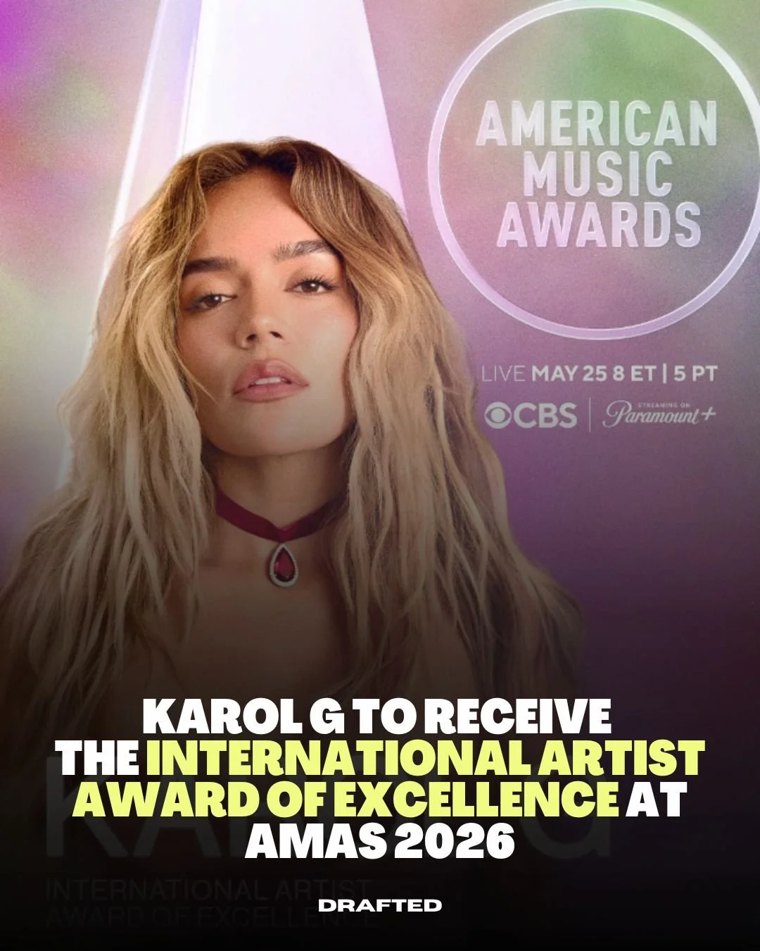 Some artists have eras.
Karol G built an entire universe.

Now, the AMAs are giving her the International Artist Award of Excellence, recognizing the kind of global impact that doesn&rsquo;t stop at music charts. She&rsquo;ll also perform during the 