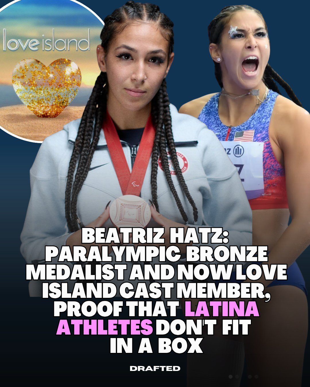 Beatriz Hatz was born without a fibula. She had 11 surgeries. Competed in two Paralympics. Brought home bronze from Paris. And soon she'll walk into the Love Island villa.

The Mexican-American athlete has never waited for permission to take up space