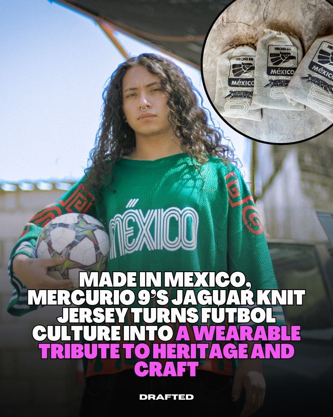 Mexico isn&rsquo;t just hosting the World Cup. It&rsquo;s dressing the moment 🇲🇽

Mercurio 9, an independent creative house based in Mexico, created the Jaguar Knit Jersey as a tribute to the culture that lives around the game, from Mesoamerican sy