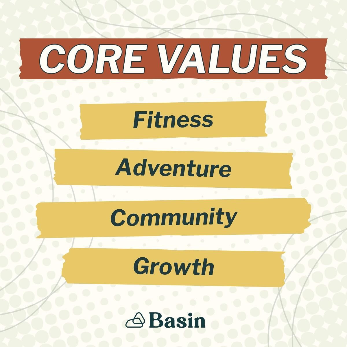 Discover the heart of Basin Climbing and Fitness, where we live by our four core values: Fitness, Adventure, Community, and Growth. 🏋️&zwj;♂️🌄🤝🌱 Ready to sweat, explore, connect, evolve, and exceed your limits? Join us as we redefine the gym expe