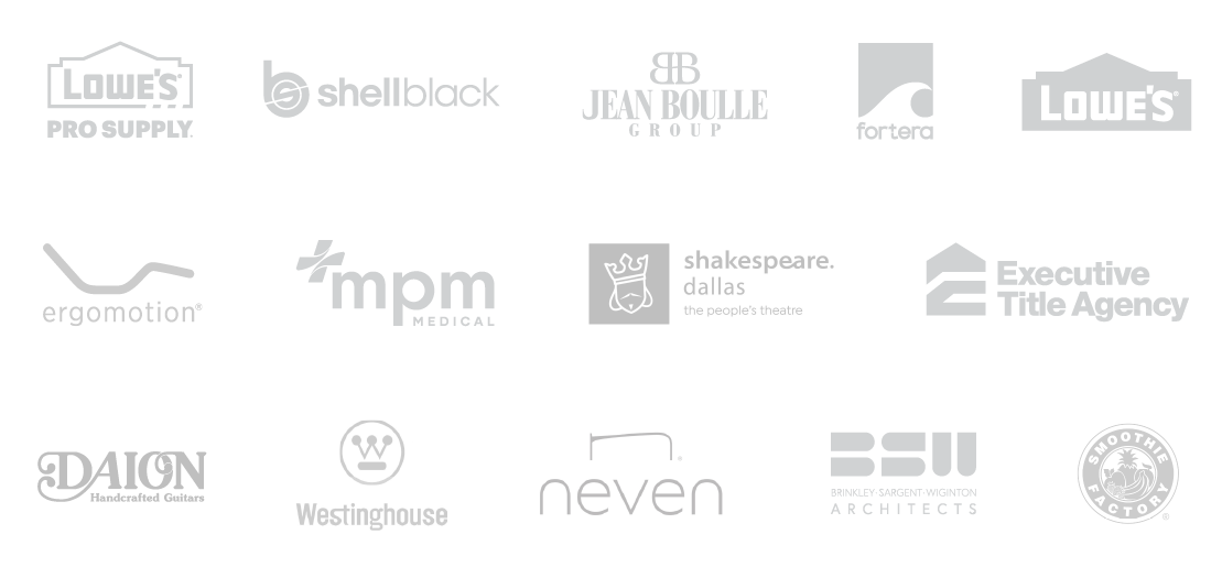 A sampling of Visualeyes' client logos